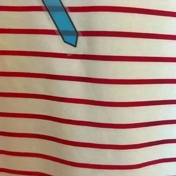 Vince Camuto Red and White Striped One Piece - Picture 8 of 11